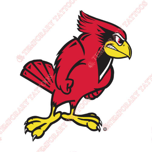 Illinois State Redbirds Customize Temporary Tattoos Stickers NO.4616